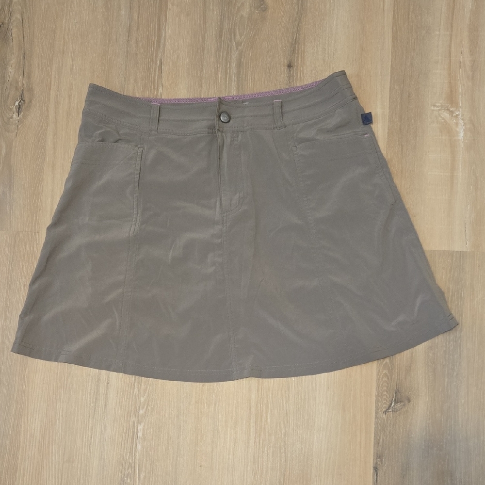 LL Bean Gray A-Line Mini Skirt for Casual Wear